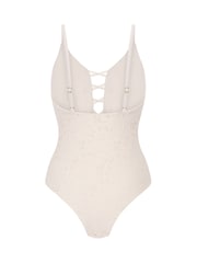 Hunkemoller Crochet White Swimsuit - Image 5 of 5