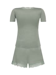 Hunkemöller Green Jersey Pyjamas Set - Image 5 of 5