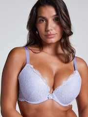 Cosmic Sky - Hunkemöller Marine Padded Underwired Push-Up Bra - Imagen 2 de 5