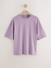 Lila Vijolična Preveri - Cotton/Modal Blend Short Sleeve Pyjamas - Slika 2 iz 6