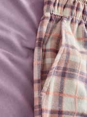Lila Vijolična Preveri - Cotton/Modal Blend Short Sleeve Pyjamas - Slika 5 iz 6