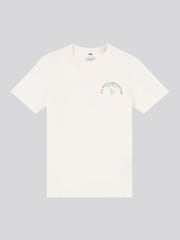 U.S. Polo Assn Cream Boys Front Back Print Graphic 100% Cotton T-Shirt - Image 1 of 4