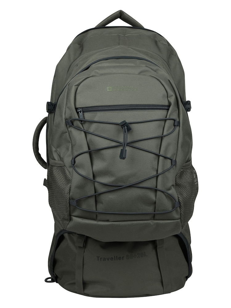 Mountain Warehouse Green Traveller 60L 20L Backpack - Image 1 of 6