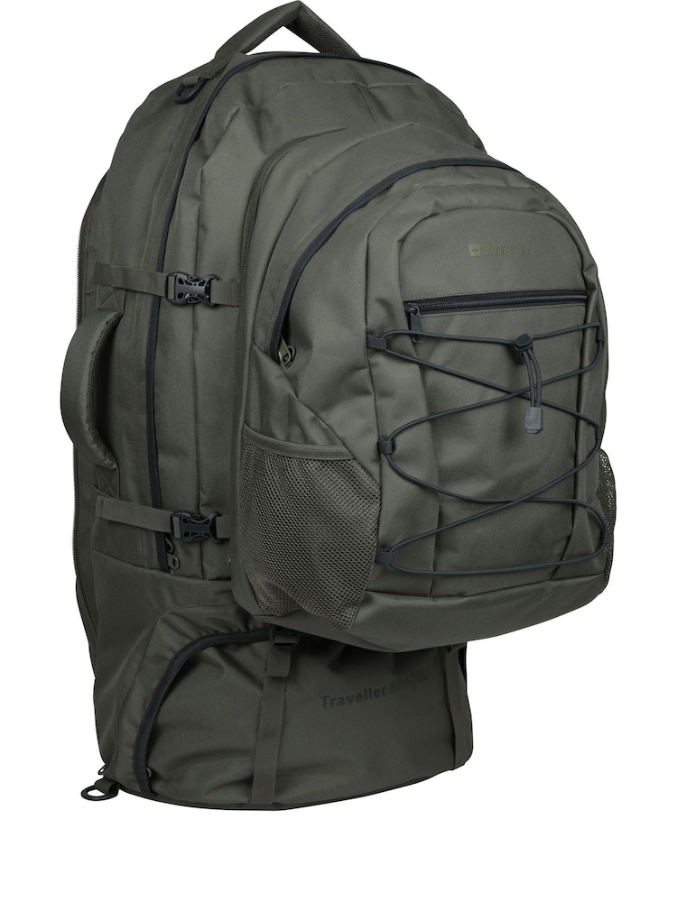 Mountain Warehouse Green Traveller 60L 20L Backpack - Image 2 of 6