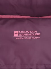 Mountain Warehouse Purple Microlite 500 Mid Season Sleeping Bag - Image 5 of 6