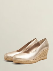 Hobbs Gold Anna Espadrille Sandals - Image 2 of 3