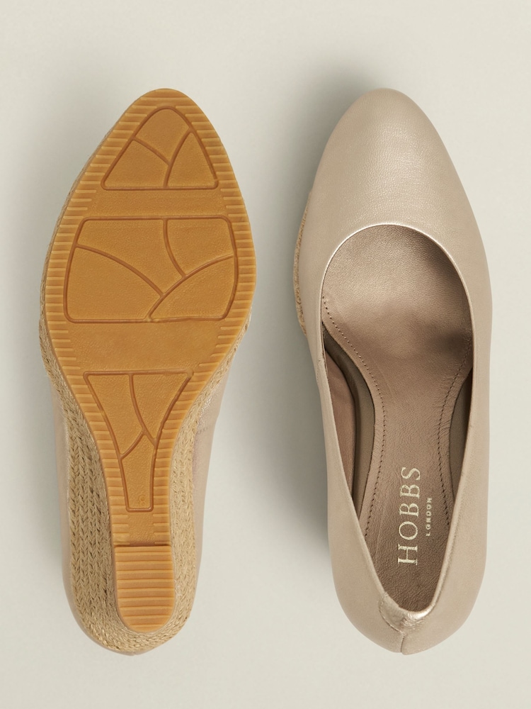 Hobbs Gold Anna Espadrille Sandals - Image 3 of 3