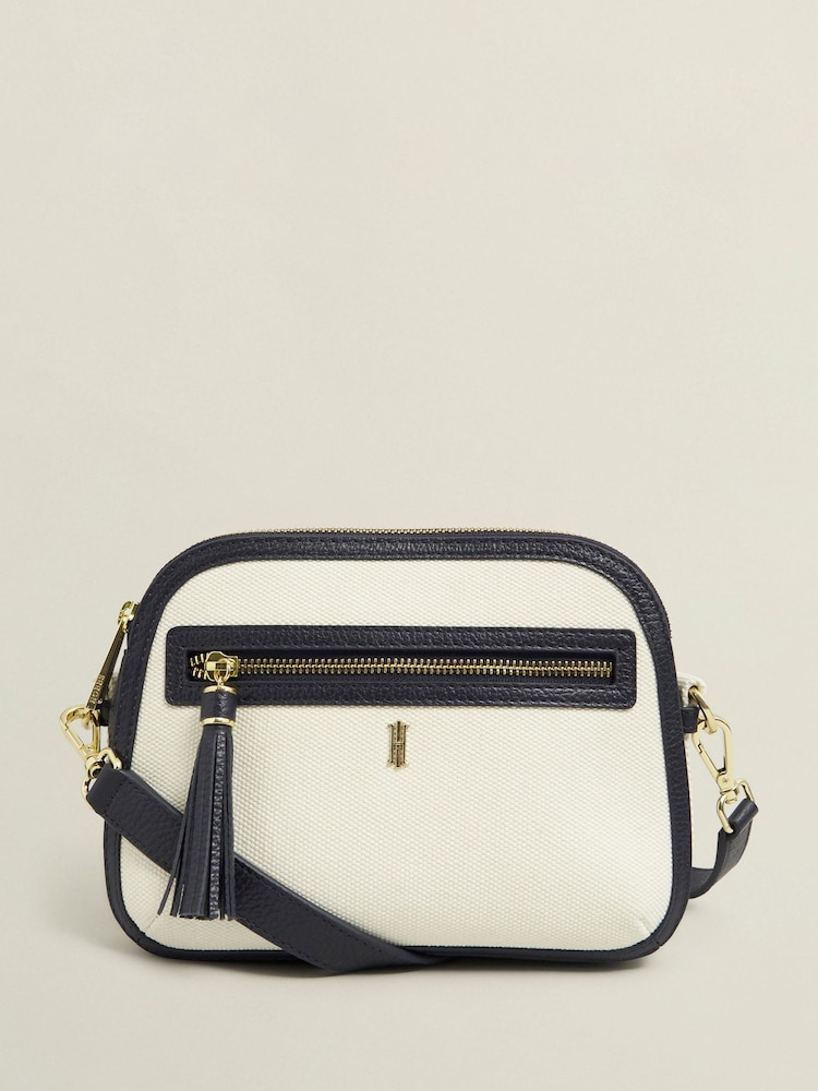 Hobbs White Carlton Cross-Body Bag - Image 1 of 3