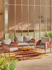 MADE.COM 4 Piece Terracotta Estelle Lounge Set - Image 1 of 6