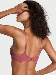 Victoria's Secret Seductive Rose Pink Lace Trim Push Up Bra - Image 2 of 2