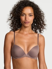 Victoria's Secret Cloudy Grey Lace Trim Push Up Bra - Image 1 of 2