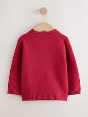 Rot, Hund - Weihnachtlicher Strickpullover (3 Monate bis 7 Jahre) - Bild 5 von 7