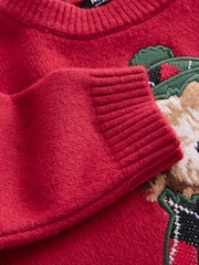 Rot, Hund - Weihnachtlicher Strickpullover (3 Monate bis 7 Jahre) - Bild 7 von 7