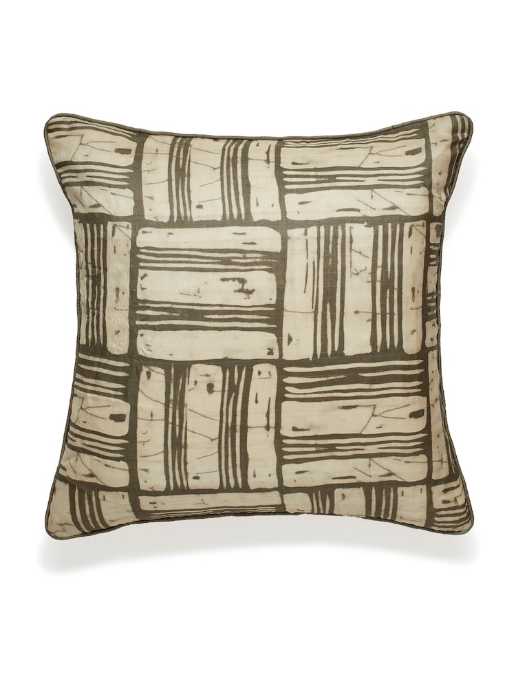 Oka Green Taika Cushion Cover - Image 2 of 4 Oka Green Taika Cushion Cover - Image 2 of 4
