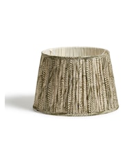 Oka Grey Elemeri Pleated Silk Lampshade 35cm - Image 2 of 3