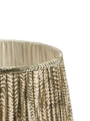 Oka Grey Elemeri Pleated Silk Lampshade 35cm - Image 3 of 3