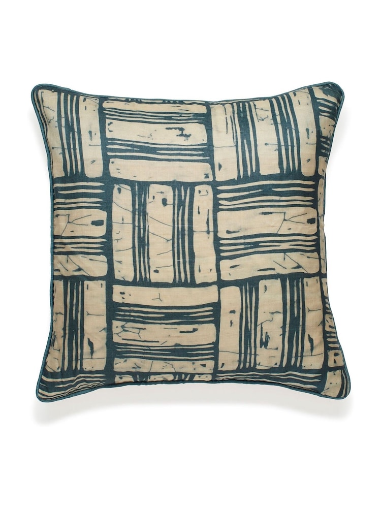 Oka Blue Taika Cushion Cover - Image 2 of 4