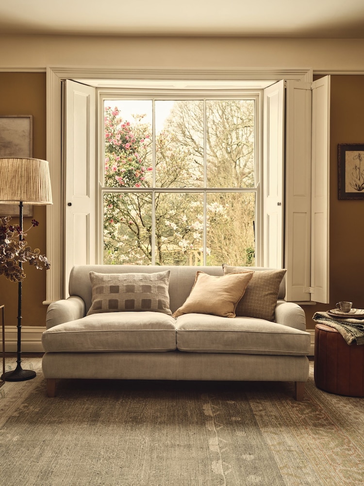 Oka Cream Archibald Cushion Cover - Image 1 of 3