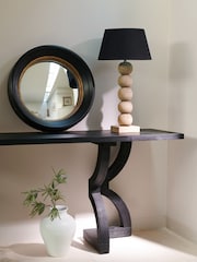 Oka Black Large Oban Mirror - Image 1 of 2