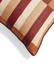 Oka Red Triband Cushion Cover - Image 3 of 3
