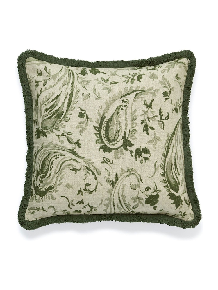 Oka Green Wilde Cushion Cover - Image 2 of 4