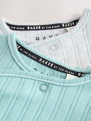 Baker by Ted Baker 2 Pack Textured Sleepsuits - Image 8 of 10