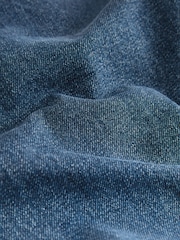 Blue Classic Vintage Barrel Fit Vintage Wash Denim Jeans - Image 2 of 5