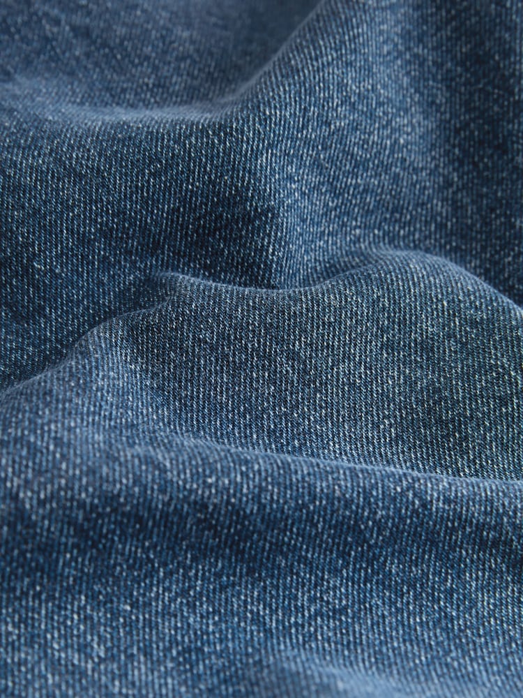 Blue Classic Vintage Barrel Fit Vintage Wash Denim Jeans - Image 2 of 5