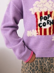 Purple Popcorn Graphic Jumper (3-16yrs) - Image 4 of 8