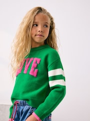 Green Love Graphic Jumper (3-16yrs) - Image 2 of 7
