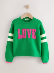 Green Love Graphic Jumper (3-16yrs) - Image 4 of 7