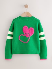 Green Love Graphic Jumper (3-16yrs) - Image 5 of 7
