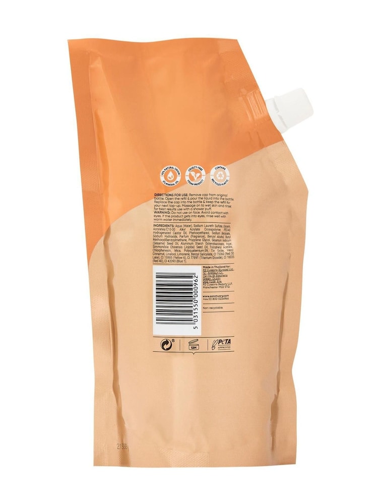 Sanctuary Spa Body Wash Refill 500ml - Image 2 of 2 Sanctuary Spa Body Wash Refill 500ml - Image 2 of 2