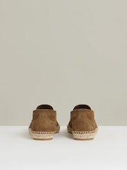 Reiss Stone Cannes Suede Penny-Strap Espadrilles - Image 4 of 6