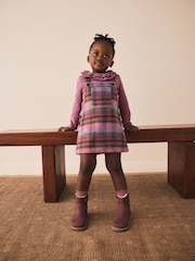 Purple Check Pinafore Dress (3mths-8yrs) - Image 1 of 8