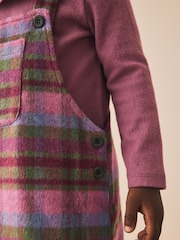 Purple Check Pinafore Dress (3mths-8yrs) - Image 4 of 8