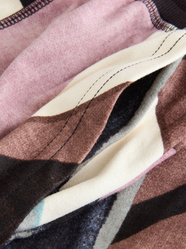 Brown Abstract Cosy Long Sleeve Pyjamas - Image 3 of 3 Brown Abstract Cosy Long Sleeve Pyjamas - Image 3 of 3