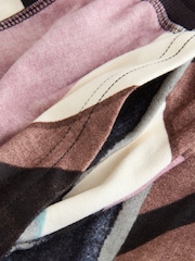 Brown Abstract Cosy Long Sleeve Pyjamas - Image 8 of 8