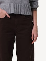 Citizens of Humanity Chocolate Brown Miro Wash Mid Rise Relaxed Barrel Jeans - Image 4 of 6