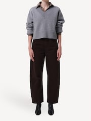 Citizens of Humanity Chocolate Brown Miro Wash Mid Rise Relaxed Barrel Jeans - Image 5 of 6