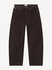 Citizens of Humanity Chocolate Brown Miro Wash Mid Rise Relaxed Barrel Jeans - Image 6 of 6
