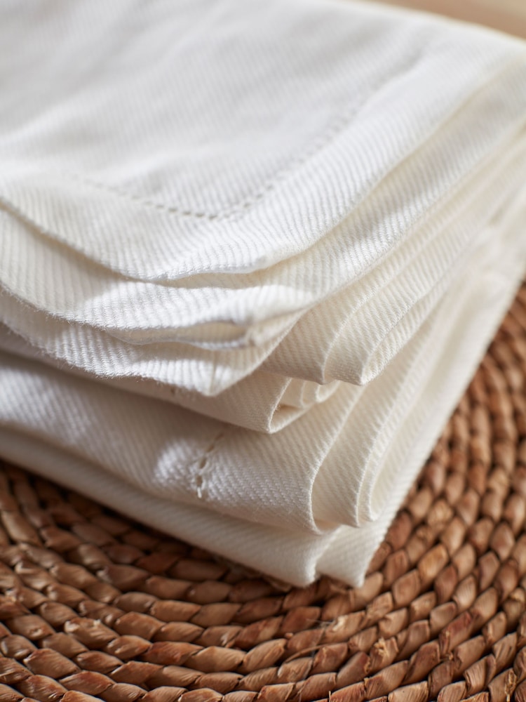 Secret Linen Store Off White Twill Napkins - Image 2 of 3