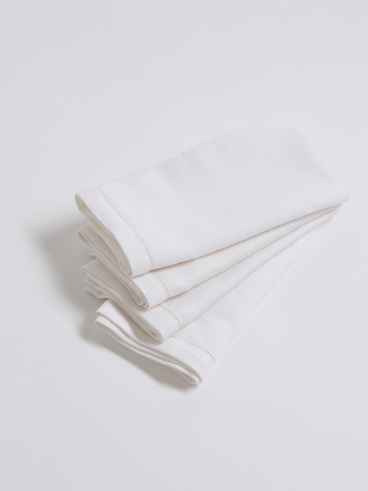 Secret Linen Store Off White Twill Napkins - Image 3 of 3