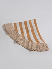 Secret Linen Store Amber Wide Stripe 100% Linen Table Cloth - Image 3 of 3
