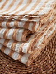 Secret Linen Store Amber Mid Stripe 100% Linen Napkins - Image 2 of 3
