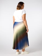 Live Unlimited Blue Midi Skirt - Image 4 of 5