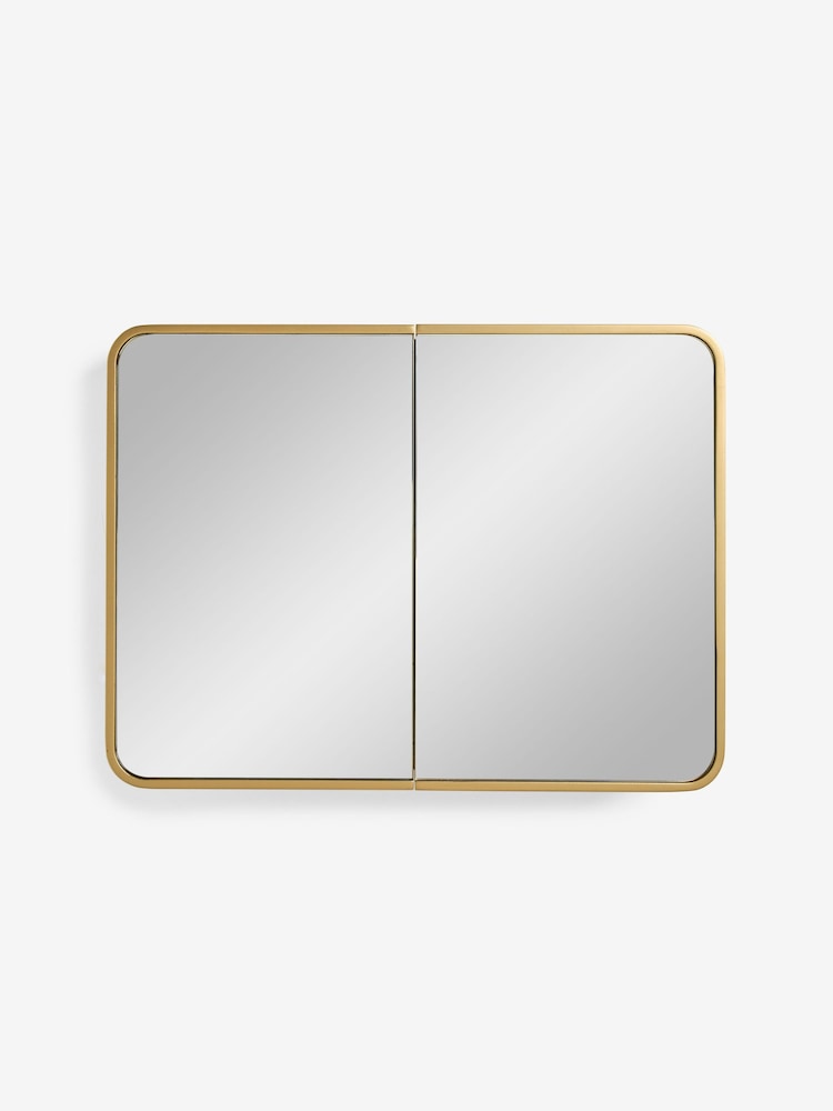 Buy Gold Mirrored Storage Double Wall Cabinet from Next Czech Republic