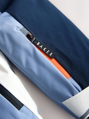 Baker by Ted Baker Blue Waterproof Padded Ski Coat - Image 16 of 19