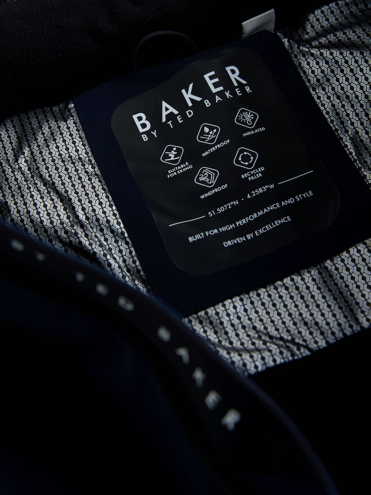 Baker by Ted Baker Blue Waterproof Padded Ski Coat - صورة 9 من 9 Baker by Ted Baker Blue Waterproof Padded Ski Coat - صورة 9 من 9