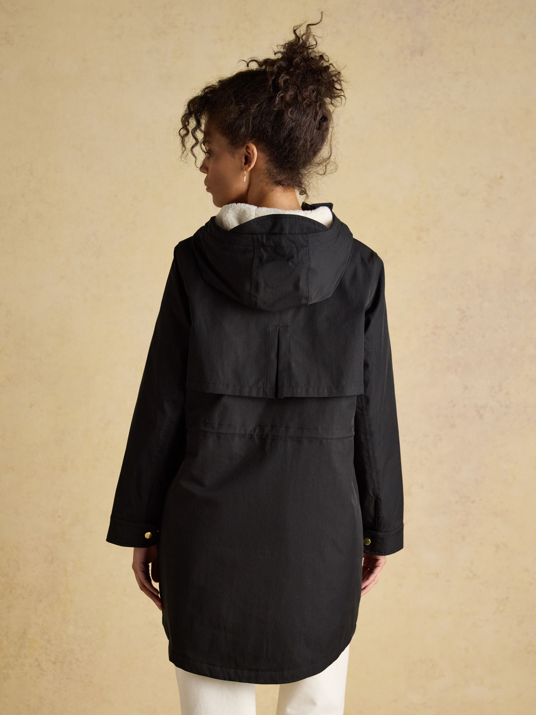 Buy Joules Portwell Cosy Black Fleece Lined Waterproof Raincoat